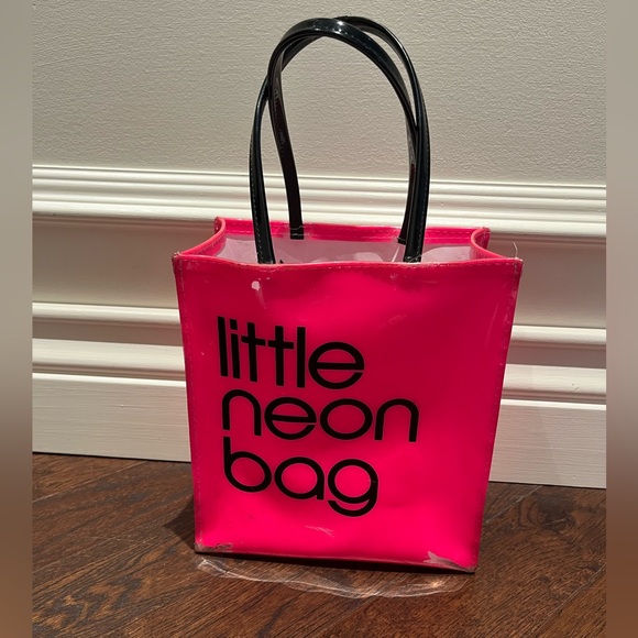 Bloomingdale's Pink Little Neon Bag Tote - Picture 3 of 11